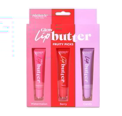 Set de Labiales Nicka K Glow Lip Butter Fruity Picks 
