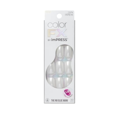 Uñas Adhesivas Kiss imPRESS Color FX Vibe 30 Unidades