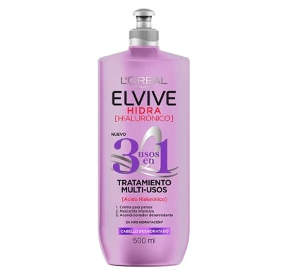 Crema para Peinar Elvive Hidra Hialurónico 3 en 1 500 ml 