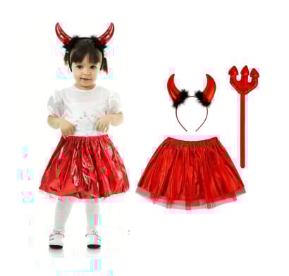 Disfraz Diablo Mis Petates Infantil Rojo