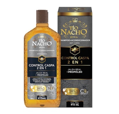 Shampoo + Acondicionador Tío Nacho Control Caspa 2 en 1 415 ml