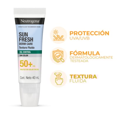 Protector Solar Neutrogena Sun Fresh Oil Control FPS50 40 ml
