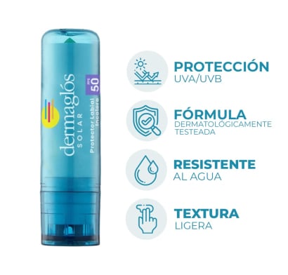 Protector Labial Dermaglós FPS50+ 3.4 g
