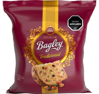 Pan Dulce Bagley con Frutas 400 g