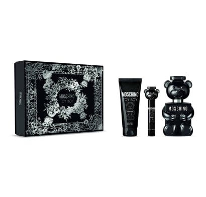 Cofre Moschino Perfume Toy Boy Men EDP 100 ml + Gel de Ducha 100 ml + Mini Talla 10 ml