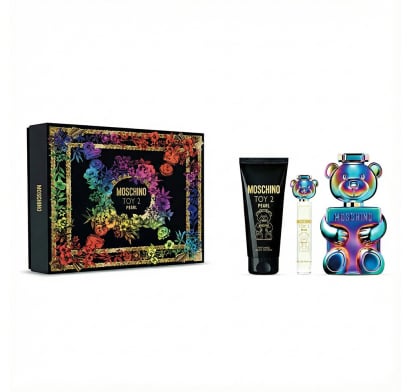Cofre Moschino Perfume Toy 2 Pearl Unisex EDP 100 ml + Loción Corporal 100 ml + Mini Talla 10 ml