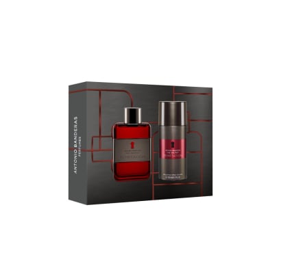 Cofre Antonio Banderas Perfume Temptation Men EDT 100 ml + Desodorante 150 ml