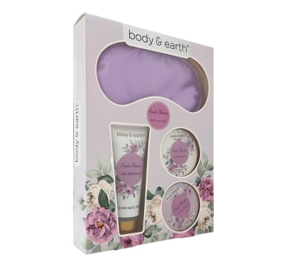 Set Cremas Body & Earth Fresh Flow 3 Unidades + Antifaz