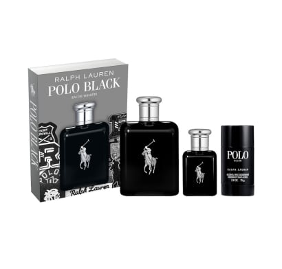 Cofre Ralph Lauren Perfume Polo Black Men EDT 125 ml + EDT 40 ml + Desodorante 75 ml