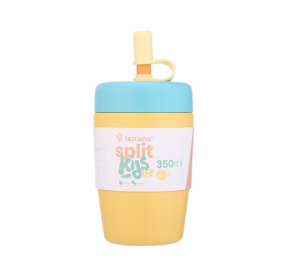 Vaso Térmico Terrano Split Kids Amarillo 350 ml