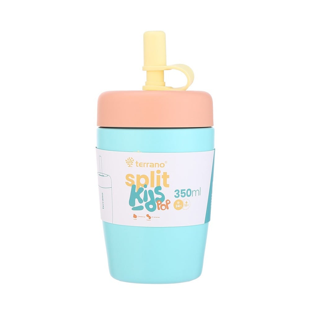 Vaso Térmico Terrano Split Kids Celeste 350 ml