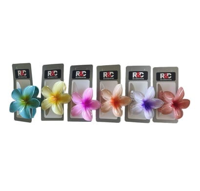 Pinza para el Pelo R&C Flor Cristal 1 Unidad Diseños Surtidos