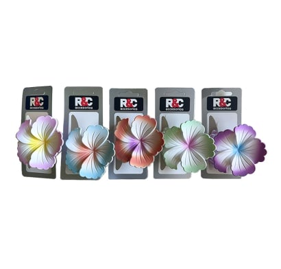 Pinza para el Pelo R&C Flor Hawaii 1 Unidad Diseños Surtidos