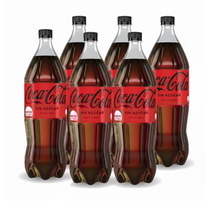 Funda Coca Cola Zero 1.5 L 6 Unidades