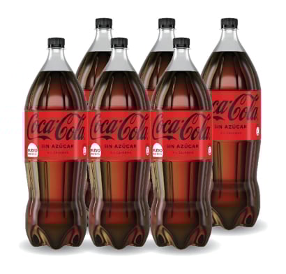 Funda Coca Cola Zero 2.25 L 6 Unidades