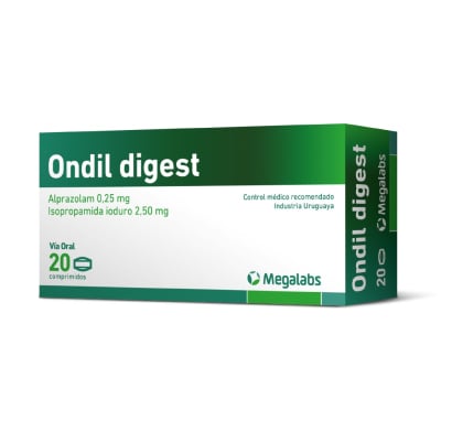 Ondil Digest 0.25 mg/2.50 mg 20 Comprimidos