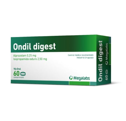 Ondil Digest 0.25 mg/2.50 mg 60 Comprimidos