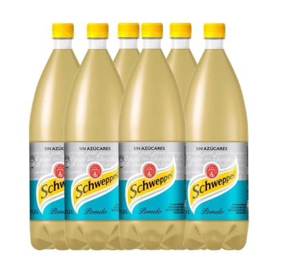 Funda Schweppes Pomelo Zero 1.5 L 6 Unidades