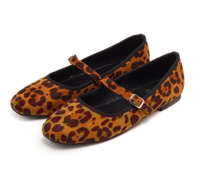 Ballerina Pimentón Gina Leopardo Talle 39