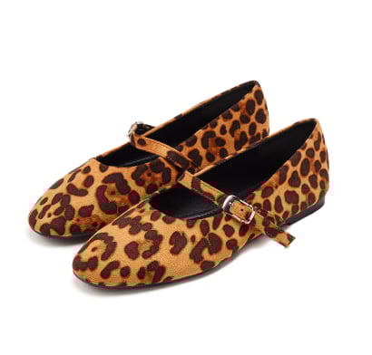 Ballerina Pimentón Millie Leopardo Talle 38