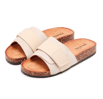 Sandalia Pimentón Saori Beige Talle 37