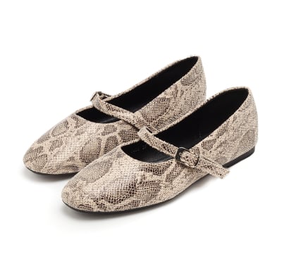 Ballerina Pimentón Millie Reptil Talle 38