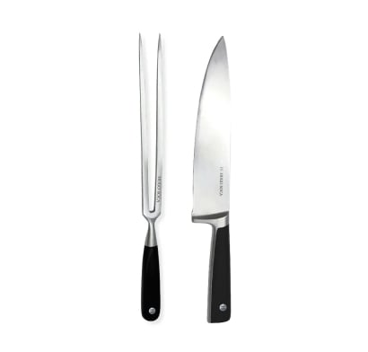 Combo Hugo Soca Tenedor Trinchante y Cuchillo del Chef Grande