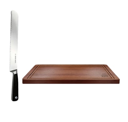 Combo Hugo Soca Cuchillo de Pan y Tabla de Picar