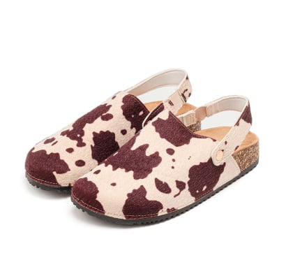 Zueco Pimentón Jun Cow Print Talle 37