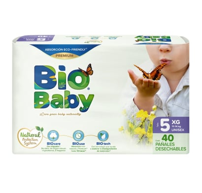 Pañales BioBaby Talle XG 40 Unidades