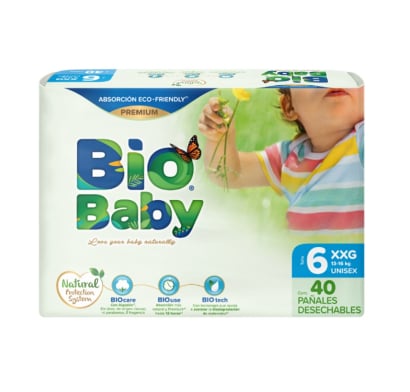 Pañales BioBaby Talle XXG 40 Unidades