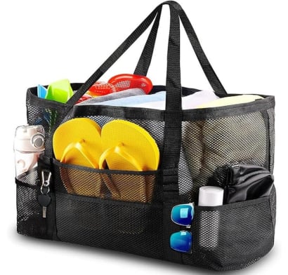 Bolso de Playa Grande Negro