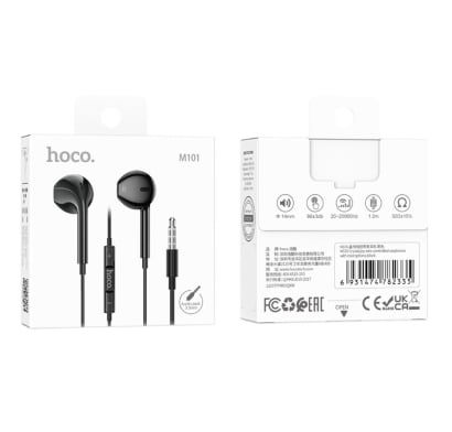 Auriculares Hoco con Micrófono 3.5 mm Negro