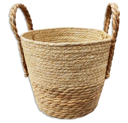 Maceta Canasto de Fibra 3 Unidades