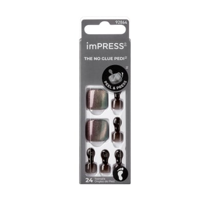 Uñas Adhesivas Kiss Impress Pedicure Ride With Me 55X