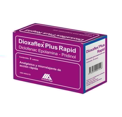 Dioxaflex Plus Rapid 65 mg/4 mg 5 Sobres