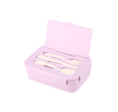 Lunchera con Cubiertos Terrano Lila