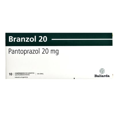 Branzol 20 mg 10 Comprimidos Recubiertos Gastrorresistentes