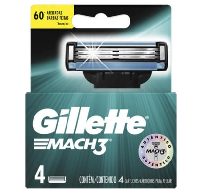 Repuesto de Afeitadora Gillette Mach3 4 Unidades