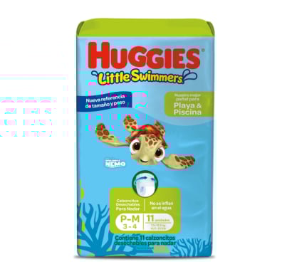 Pañales de Agua Huggies Little Swimmers Pants P-M 11 Unidades