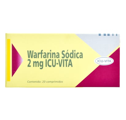 Warfarina Sódica 2 mg 20 Comprimidos