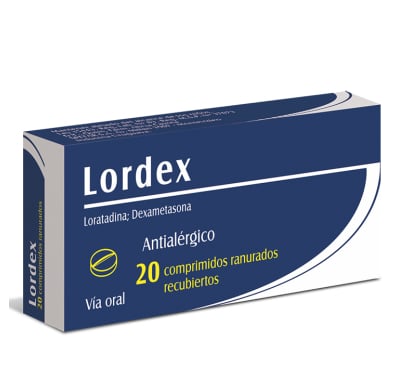 Lordex 10 mg/ 2 mg 20 Comprimidos Ranurados Recubiertos
