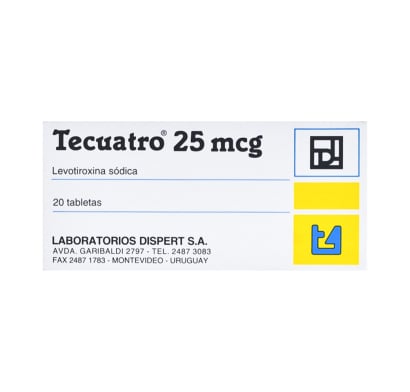 Tecuatro 25 mcg 20 Tabletas