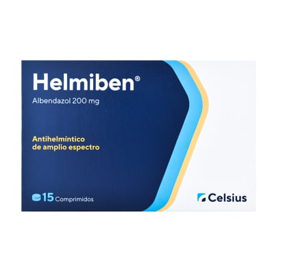 Helmiben 200 mg 15 Comprimidos