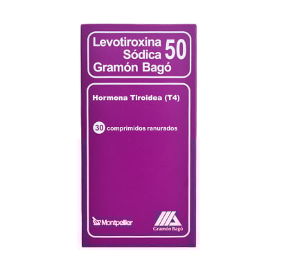 Levotiroxina 50 mcg 30 Comprimidos Ranurados