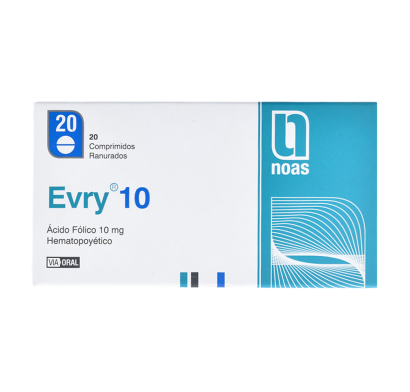 Evry 10 mg 20 Comprimidos