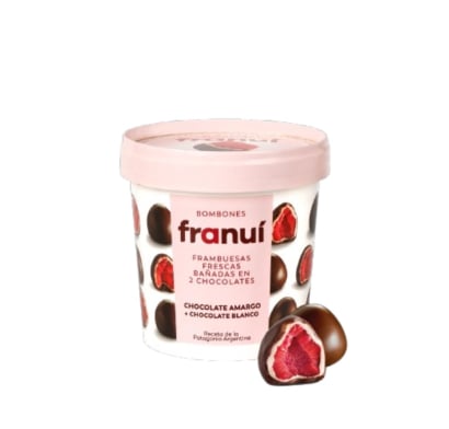 Frambuesas con Chocolate Franuí Dark 150 g