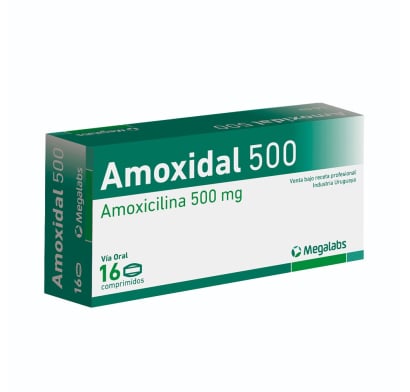 Amoxidal 500 mg 16 Comprimidos