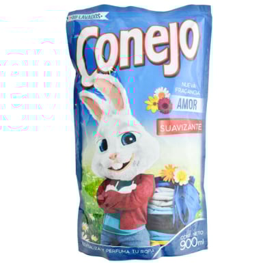 SUAVIZANTE CONEJO AMOR 900 ML.