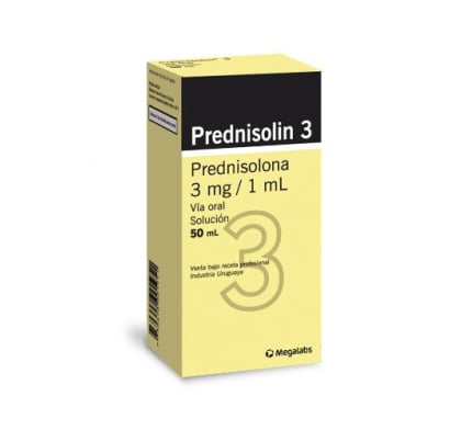 PREDNISOLIN 3 MG 50 ML.